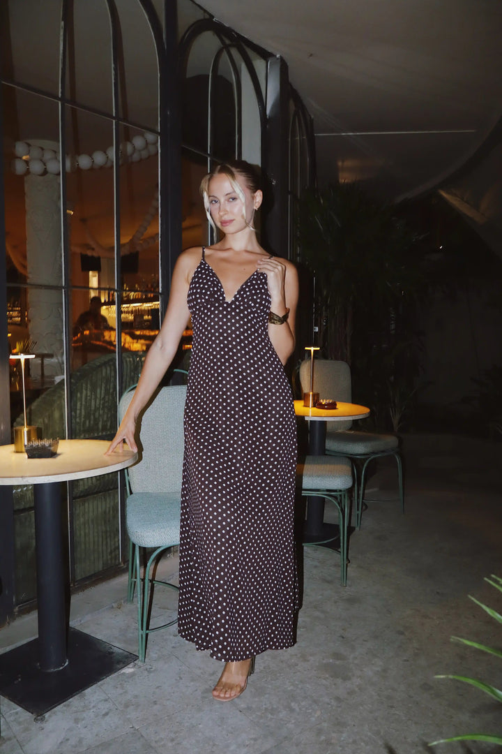 Monaco Polka Midi Dress Kitty Activewear