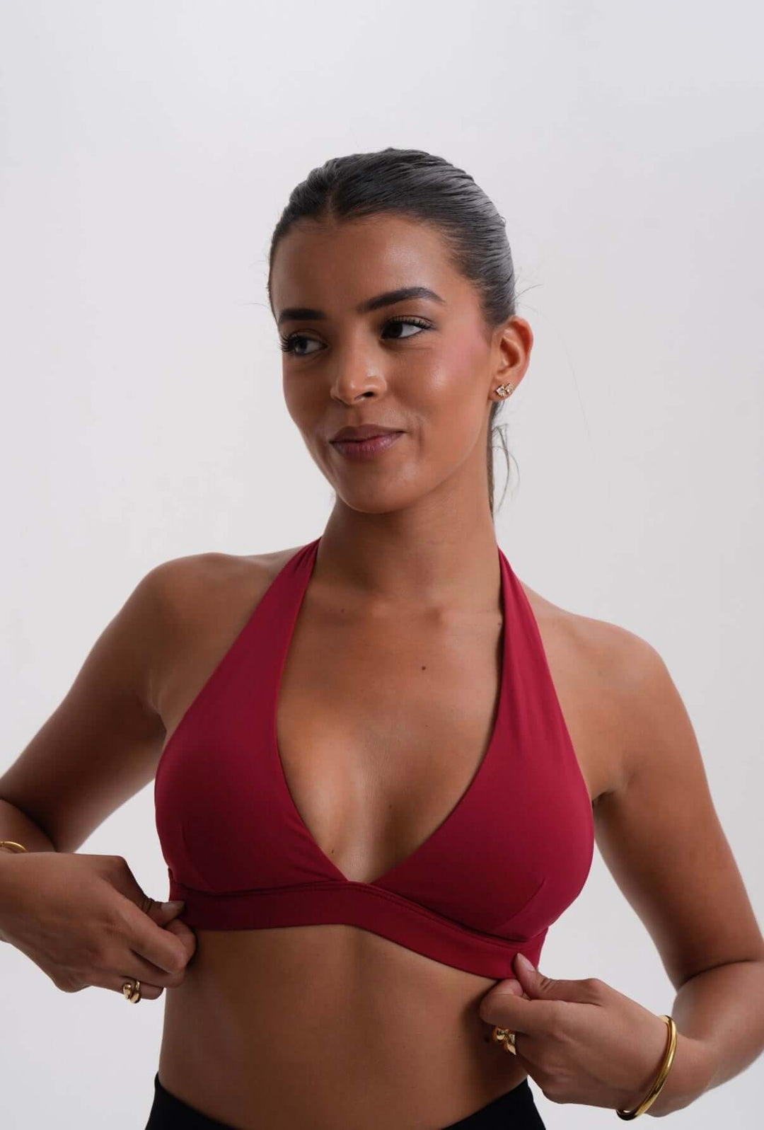 Jen Halter Burgundy - Kitty Activewear