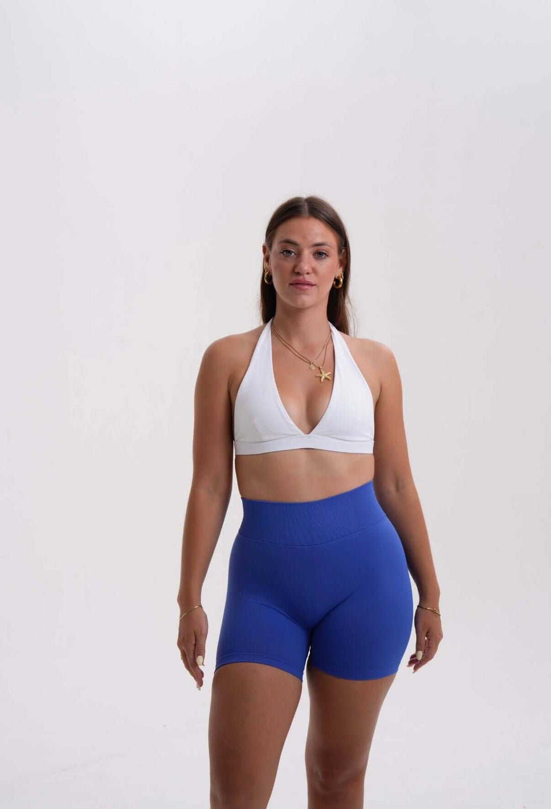Seamless Scrunch Short Royal Blue - Kitty Activewear
