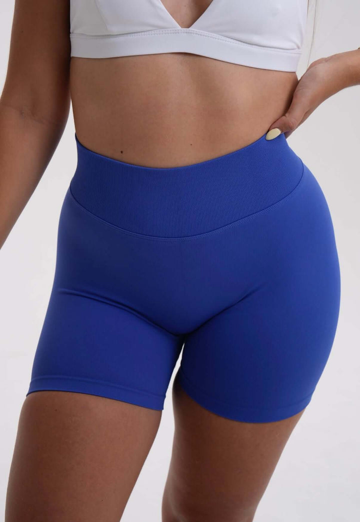 Seamless Scrunch Short Royal Blue - Kitty Activewear