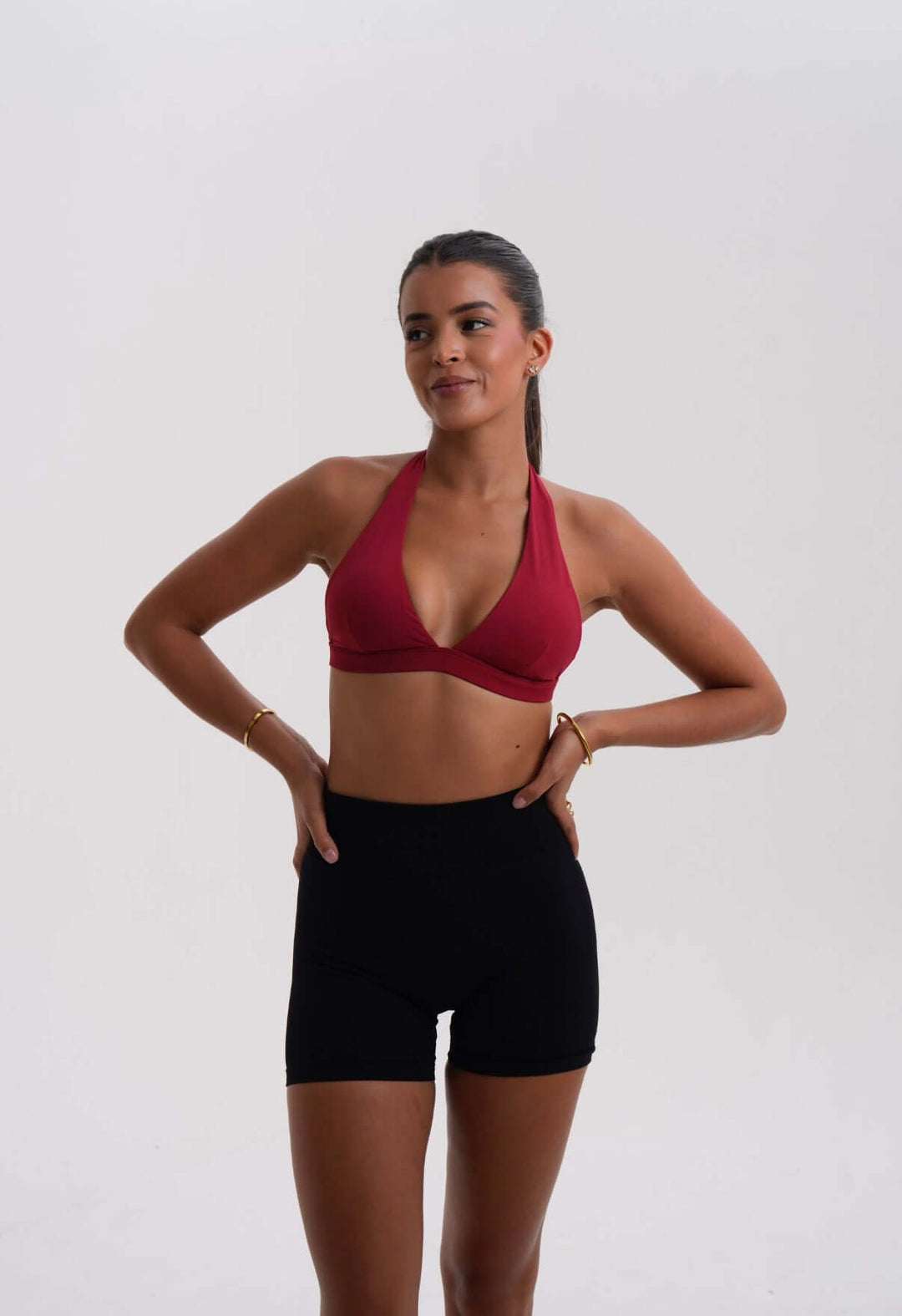 Jen Halter Burgundy - Kitty Activewear