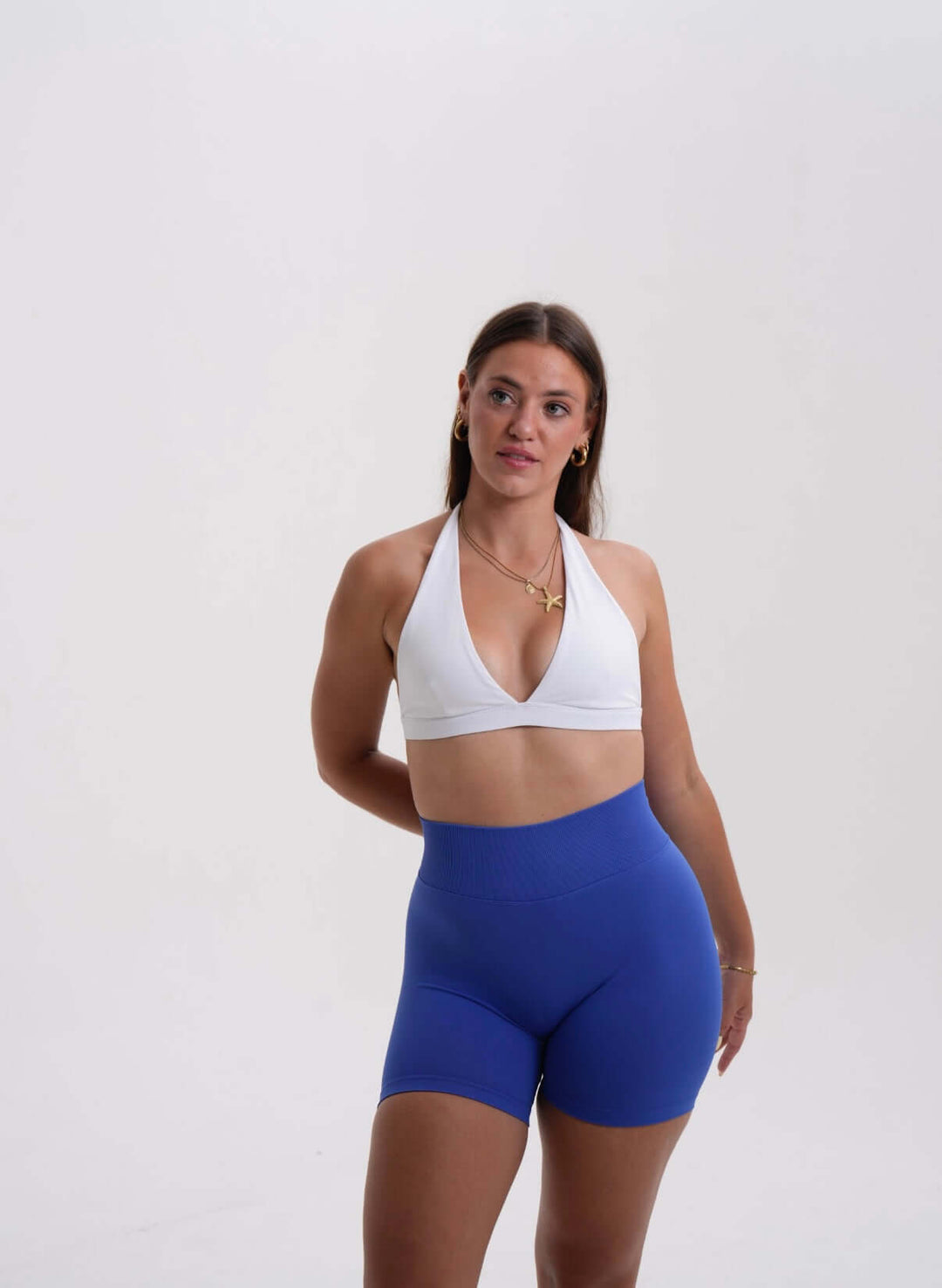 Seamless Scrunch Short Royal Blue - Kitty Activewear