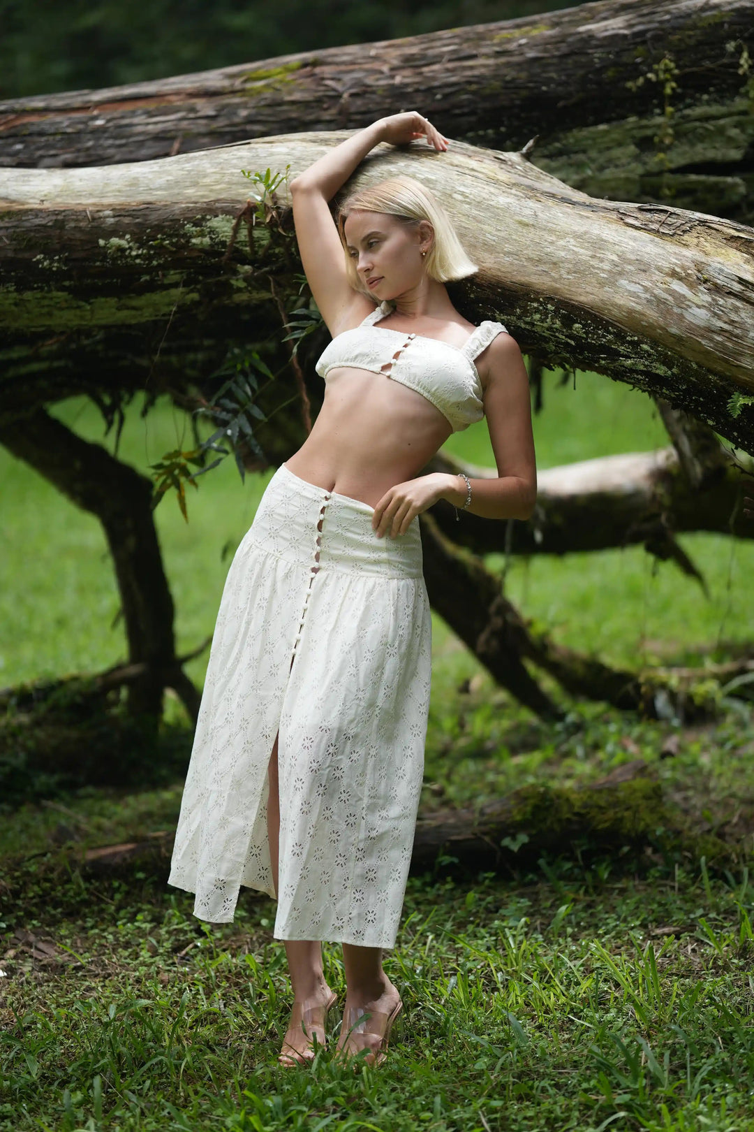 Positano Eyelet Skirt Kitty Activewear