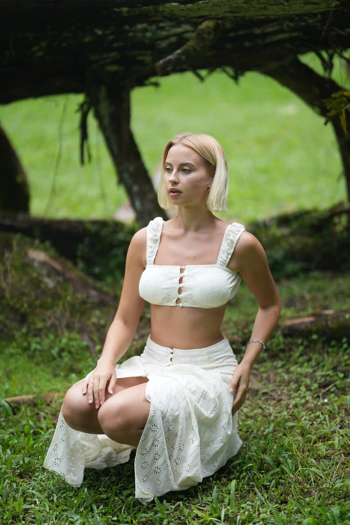 Positano Eyelet Skirt Kitty Activewear