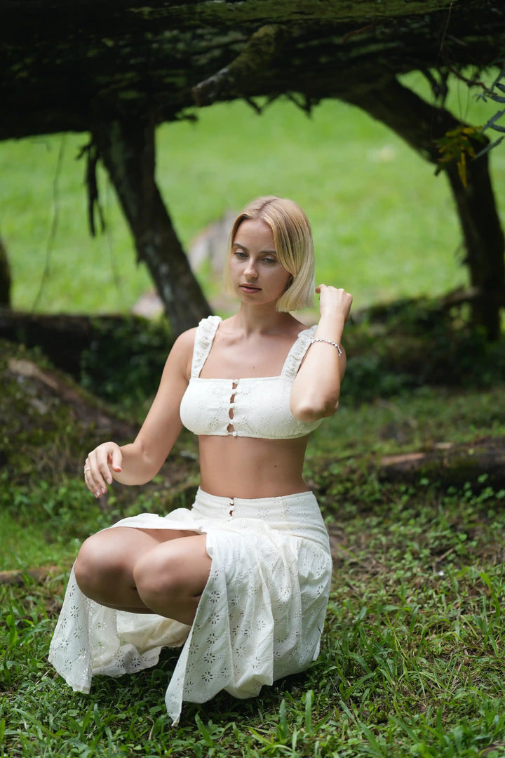 Positano Eyelet Skirt Kitty Activewear