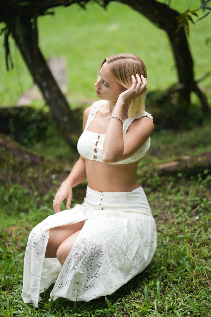 Positano Eyelet Skirt Kitty Activewear