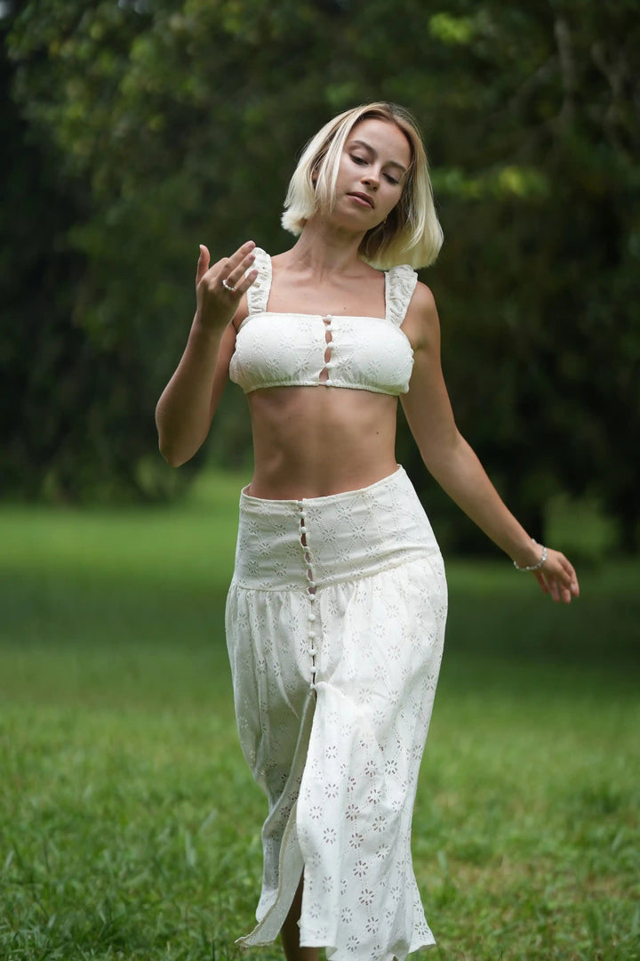 Positano Eyelet Skirt Kitty Activewear