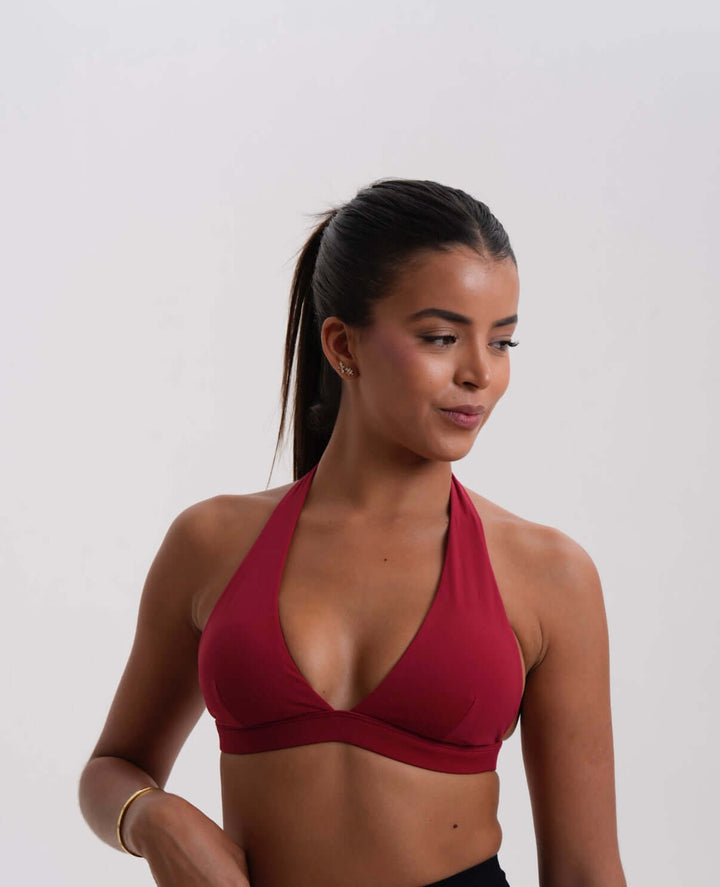 Jen Halter Burgundy - Kitty Activewear
