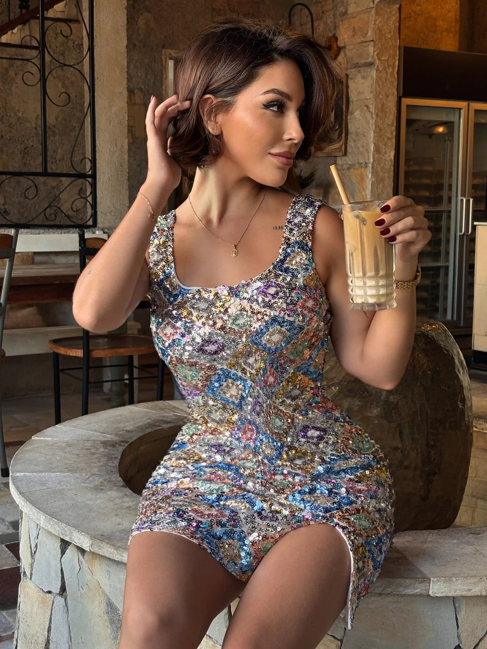 Marbella Mini Dress Kitty Activewear