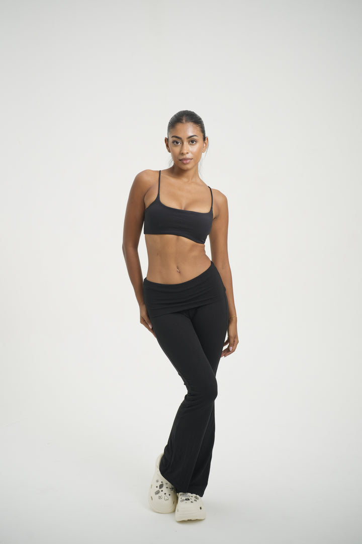 Fold Over Flare Pant