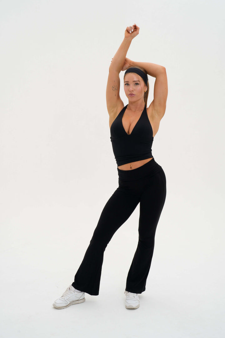 Fold Over Flare Pant - Kitty Activewear