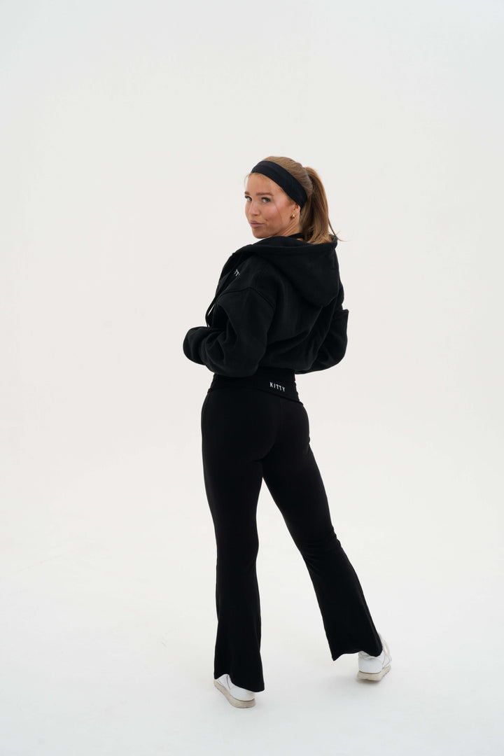 Core Cropped Zip Hoodie - Kitty Activewear