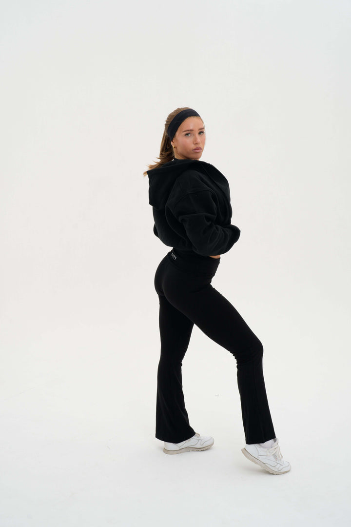 Core Cropped Zip Hoodie - Kitty Activewear