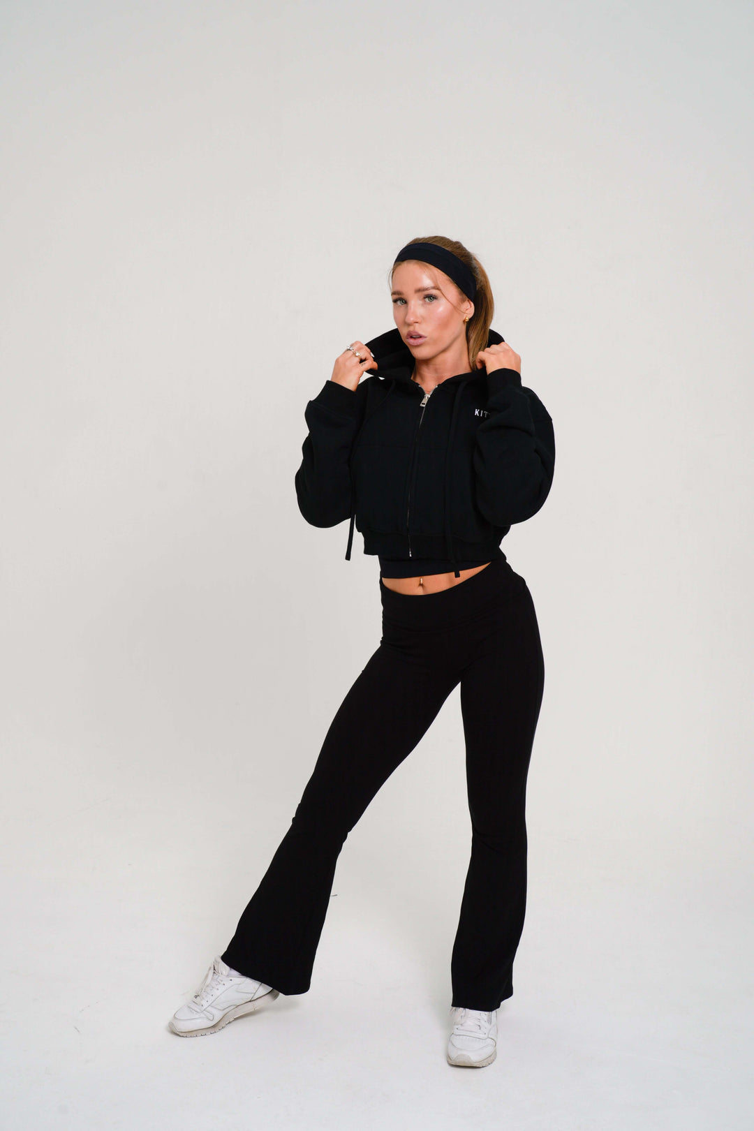 Core Cropped Zip Hoodie - Kitty Activewear