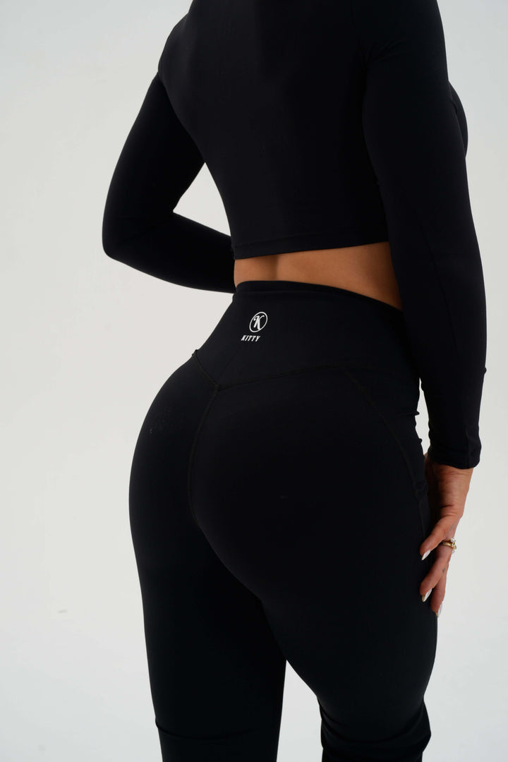 V Neck Long Sleeve - Kitty Activewear