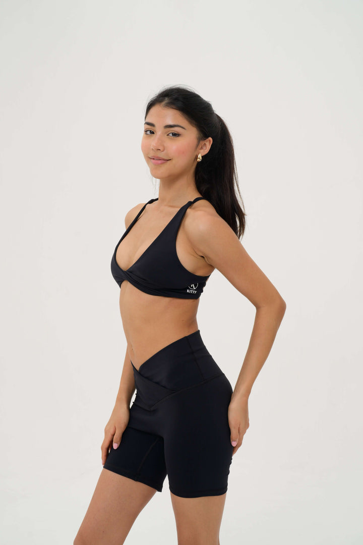 Lexi Crop Black - Kitty Activewear