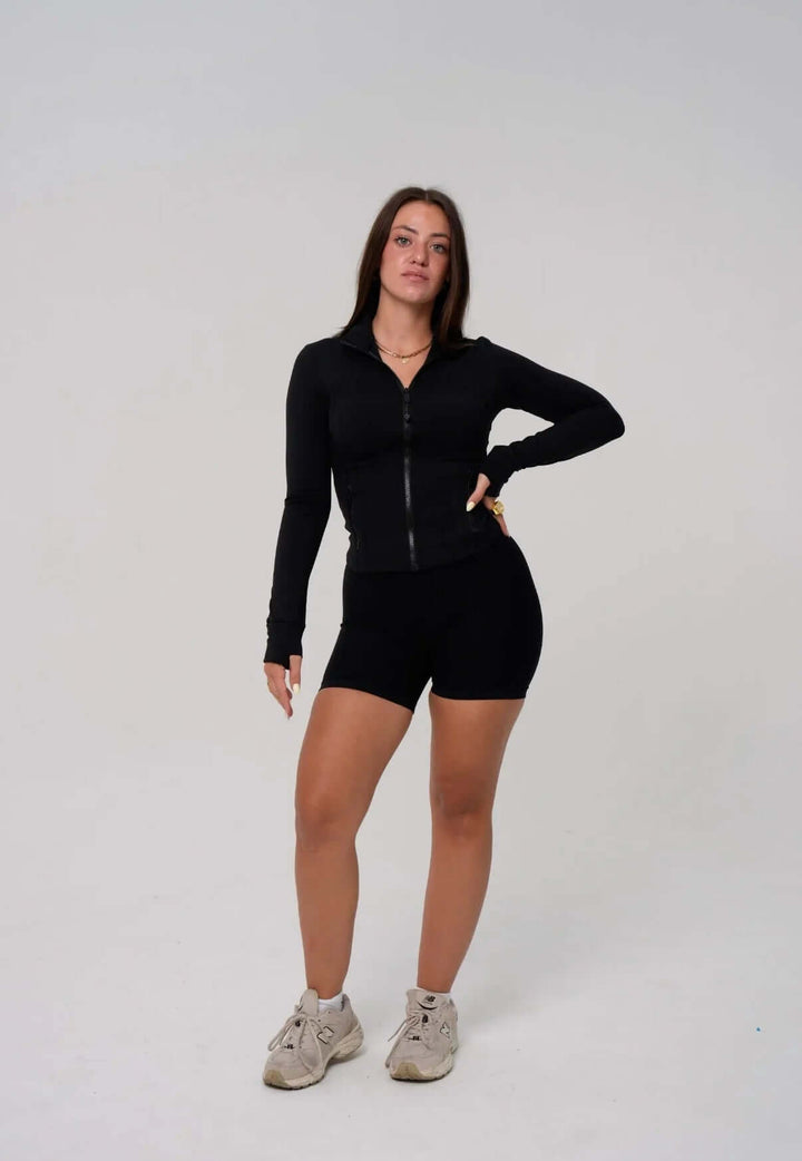 Signature Sculpt Jacket Espresso - Kitty Activewear