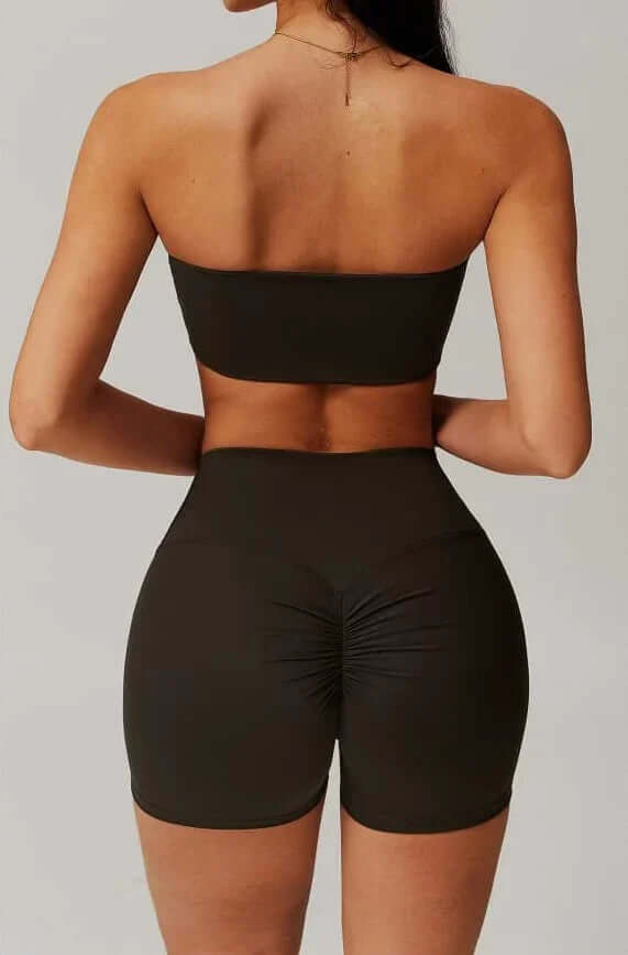 Core Scrunch Short Black - Kitty Activewear