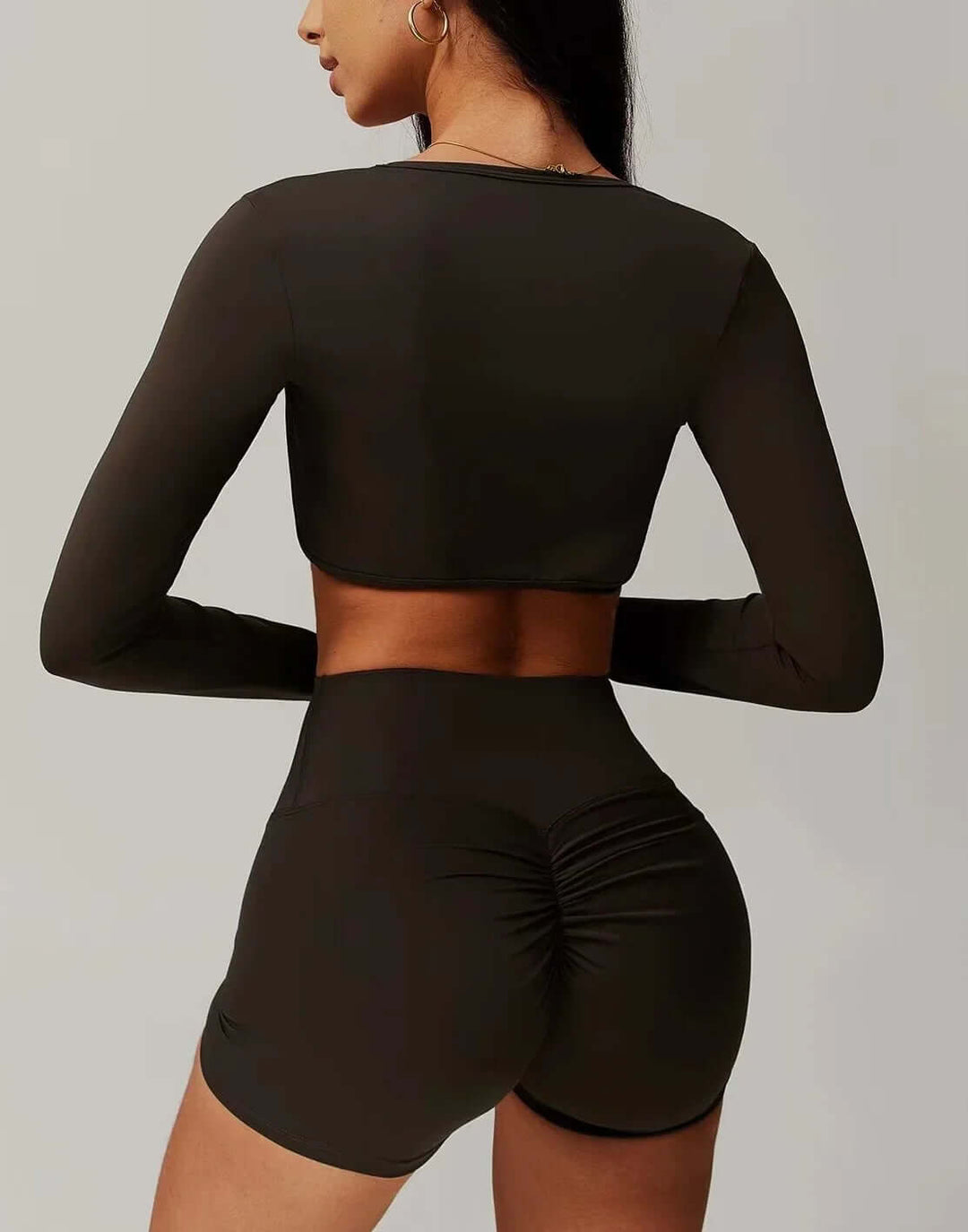 Core Scrunch Short Espresso - Kitty Activewear